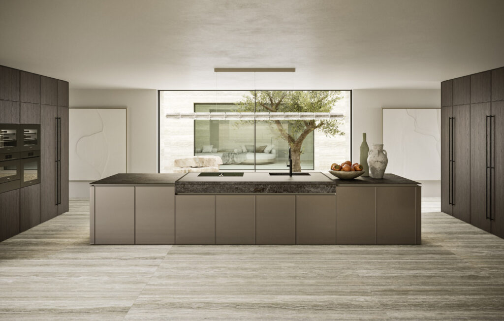 Kouzina me pagko sti mesi